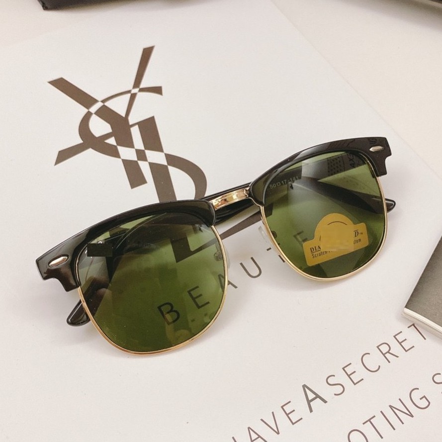 Mắt kính râm nam nữ kính mát CLUBMASTER 3016 UNISEX TRÒNG THUỶ TINH cường lực size nhỏ chống tia uv THỜI TRANG Itaila | BigBuy360 - bigbuy360.vn