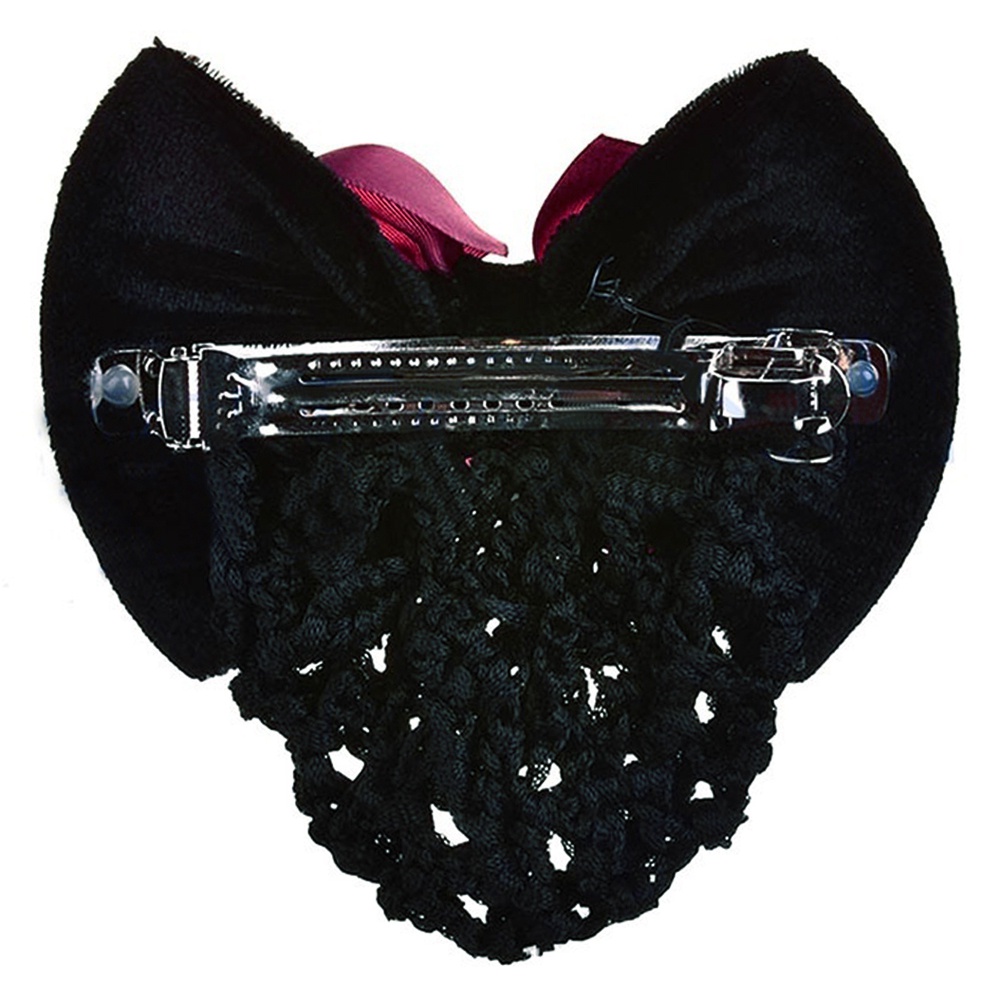 Kẹp lưới búi tóc thiết kế đính nơ xinh xắn