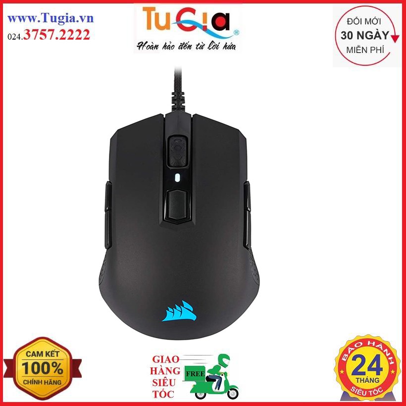 Chuột Corsair M55 RGB PRO Black/White PAW3327 (CH9308011AP / CH9308111AP)