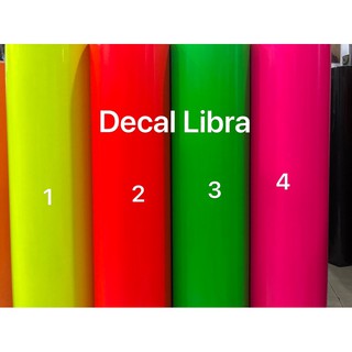 Decal màu dày Mino cao cấp dạng dạ quang ( bán từ 2 mét )