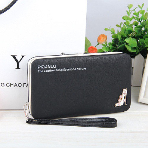 Ví nữ cầm tay hình chiếc guốc sang trọng Màu Đen VCT309HĐ