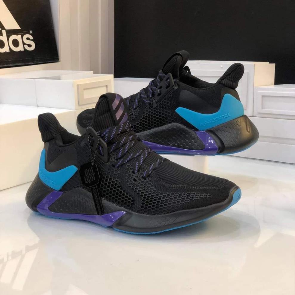 Giày Alphabounce InstinctM màu đen gót tím !