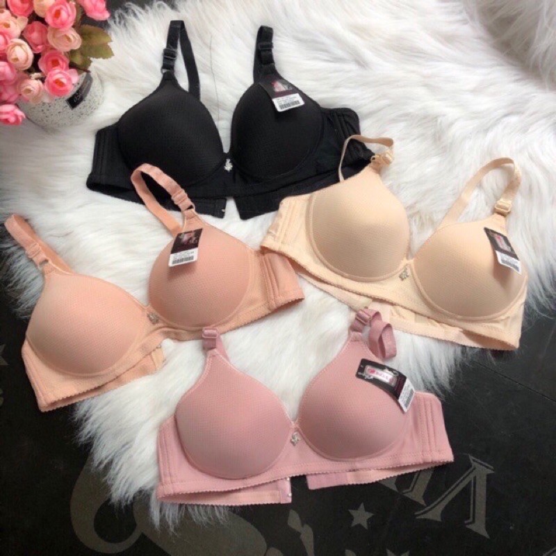 Áo ngực nữ cotton không mút không gọng thông hơi LAN866 size 38 40 42 44