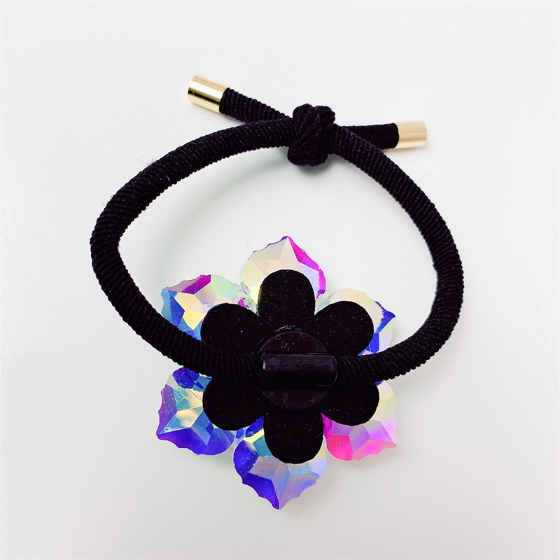 Dây Buộc Tóc Cao Su Co Giãn Đính Đá Hình Hoa Tuyết Sang Trọng 2022