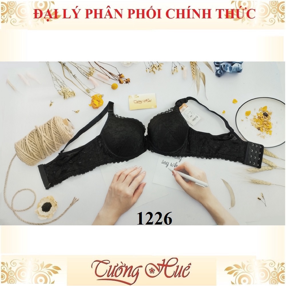 Áo lót nữ Lovely 1226 áo ngực ren mút mỏng bảng to 4 nức cài.