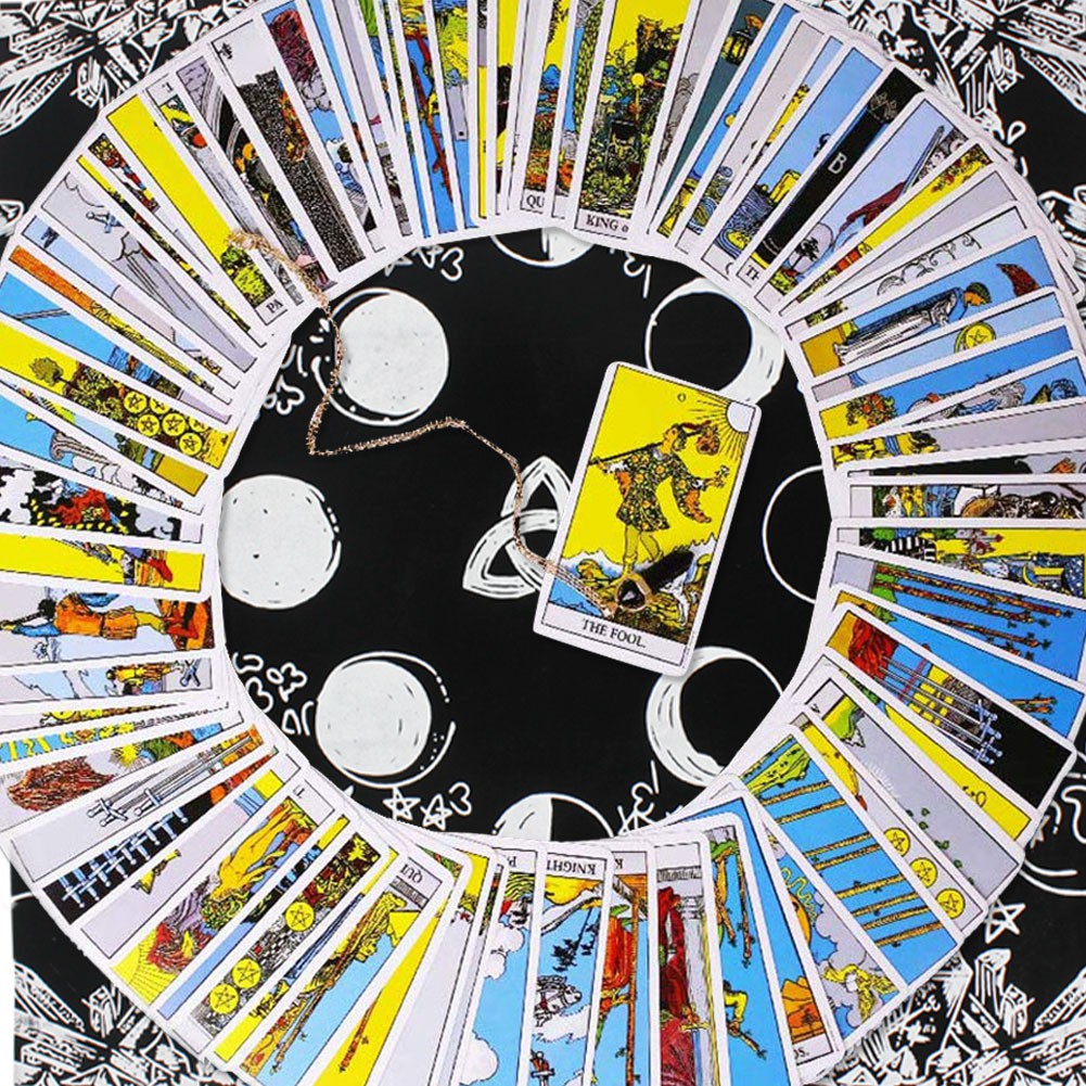 Khăn Trải Bàn Bài Tarot Kèm Túi Vải Đựng Tiện Dụng