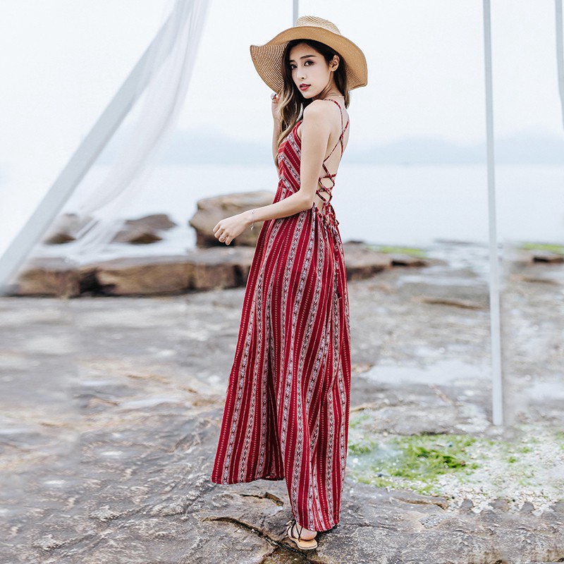 Đầm Nữ Dài Xẻ Tà Quyến Rũ Phong Cách Bohemian | BigBuy360 - bigbuy360.vn
