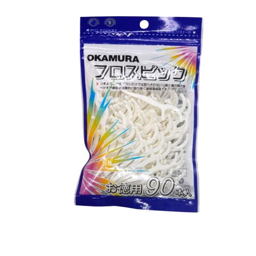 OKAMURA Combo 1 Bịch tăm chỉ nha khoa Okamura 90 cây và hộp 70 cây