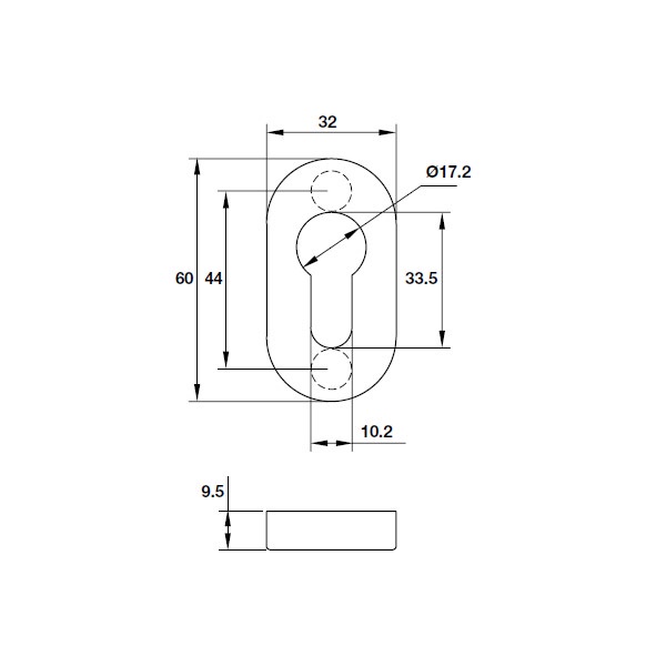 Nắp che ruột khóa HAFELE chính hãng