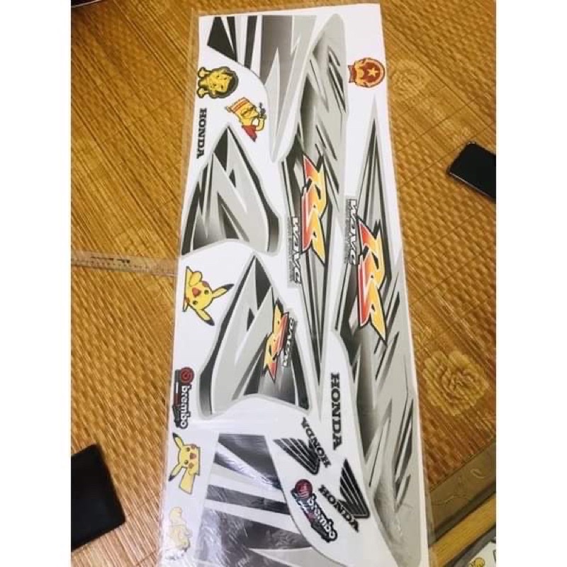 Tem Rời Wave Anpha 50-100-110 Mẫu Rs 3 Lớp Chống Nước Đủ Màu…