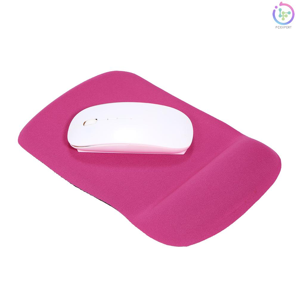 Silicone Mouse Pad Soft Gel Mouse Mat with Wrist Rest Support Comfort Mousepad for PC Laptop(Rose Red)