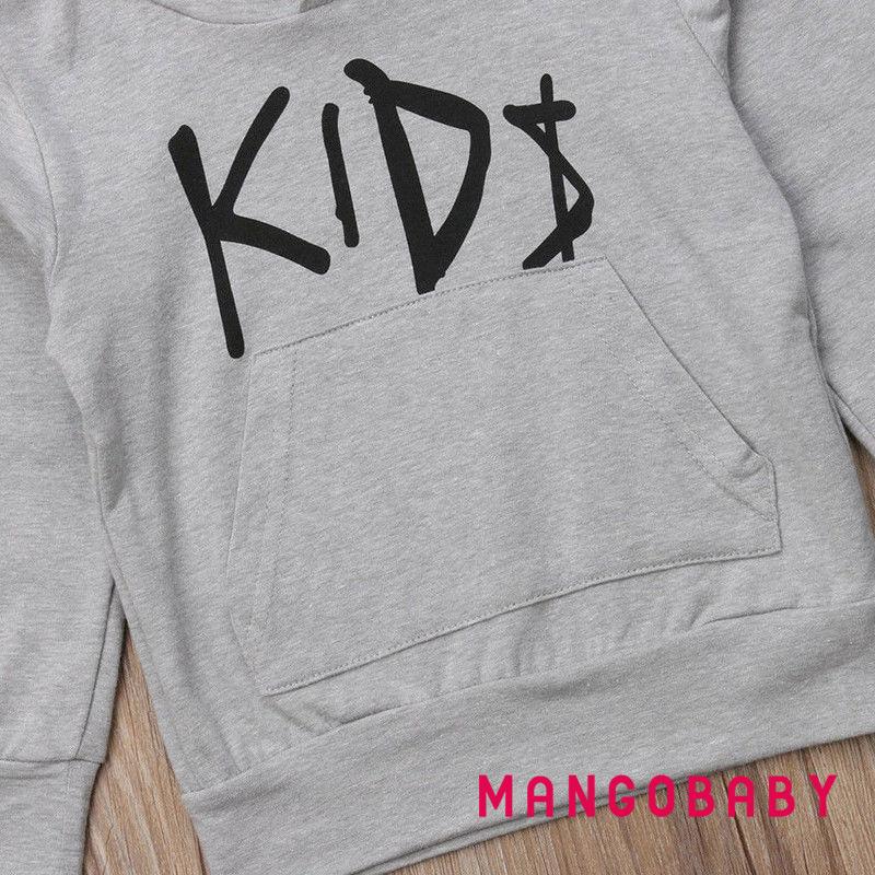 NNB-Emmababy Boys Girls Hoodie Hoody Sweatshirt Sweater Hooded Print Vintage