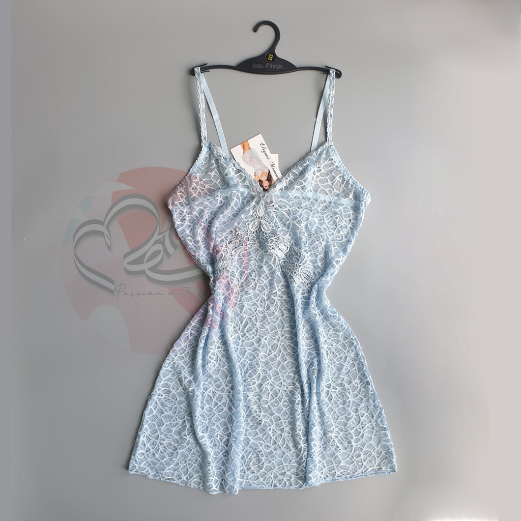 Váy ngủ phối thiết kế ren xuyên thấu Enegant Moment xuất khẩu Anh
