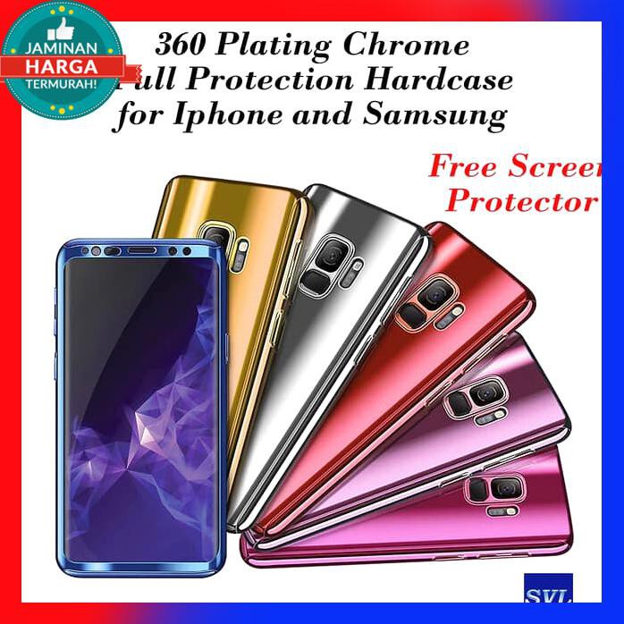 Acc Hp Ốp Điện Thoại Tráng Gương Bảo Vệ 360 Độ Cho Samsung Iphone Xiaomi Huawei Oppo