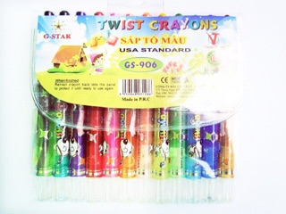 Bút màu Sáp vặn