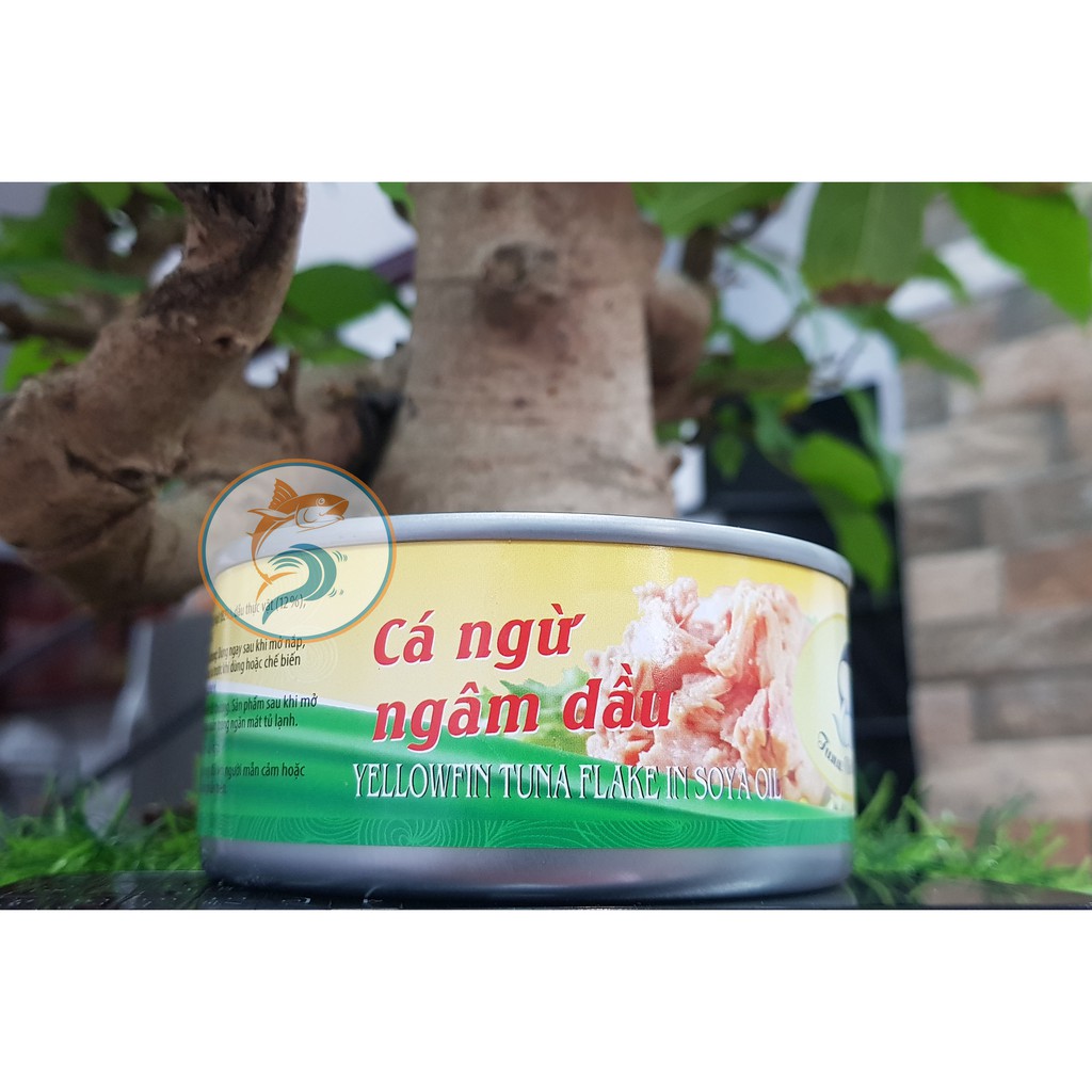 Cá ngừ xé nhỏ ngâm dầu (Yellowfin tuna flake in soya oil) (165 gram/ lon)