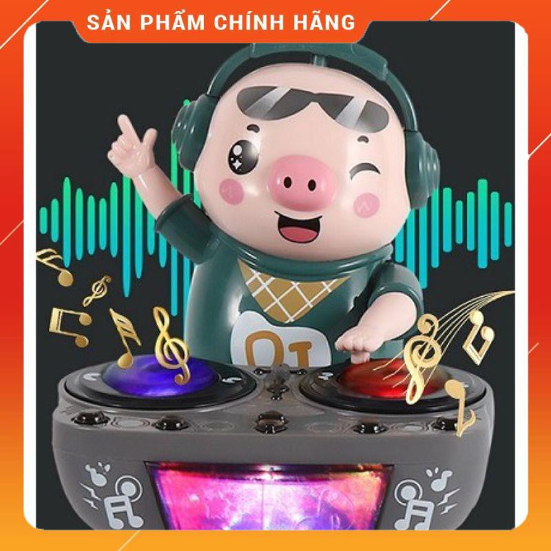 Heo Phát Nhạc - Chú Heo Chơi DJ Năng Động Siêu Dễ Thương Nhảy Theo Nhạc Và Đèn Cho Bé