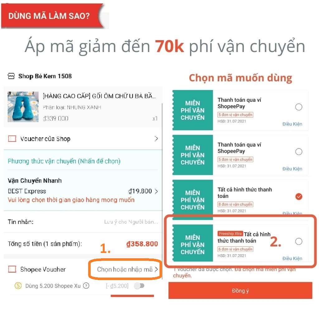GỐI ÔM CHỮ U BÀ BẦU ĐA NĂNG CAO CẤP