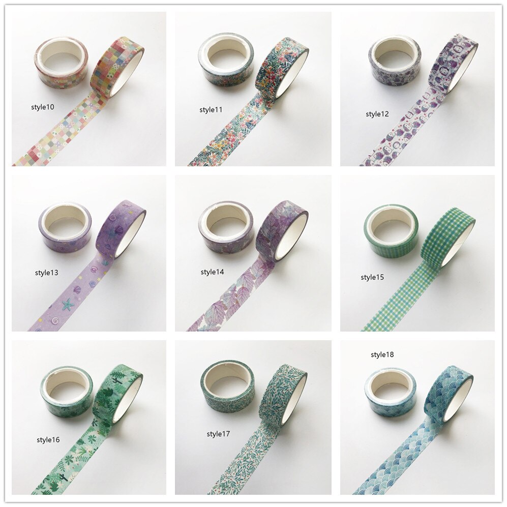 Cuộn băng keo dán trang trí kích thước 1.5cm * 5m xinh xắn tiện lợi