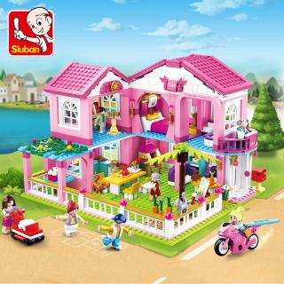 Bộ Đồ Chơi Lắp Ráp 896 Mảnh Hình Khu Vườn Thành Phố Cho Bé