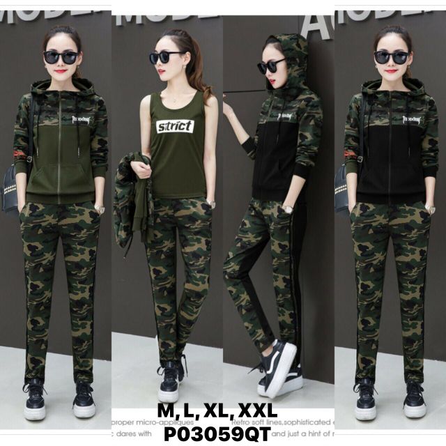 Set bộ nữ lính 3 món cực ngầu