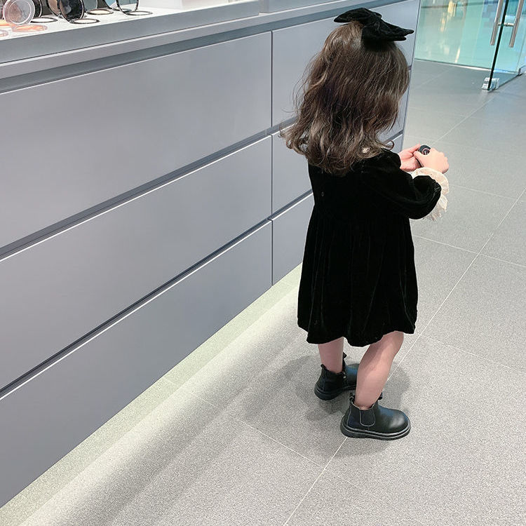 Đầm công chúa phối ren thời trang mùa thu dành cho bé gái