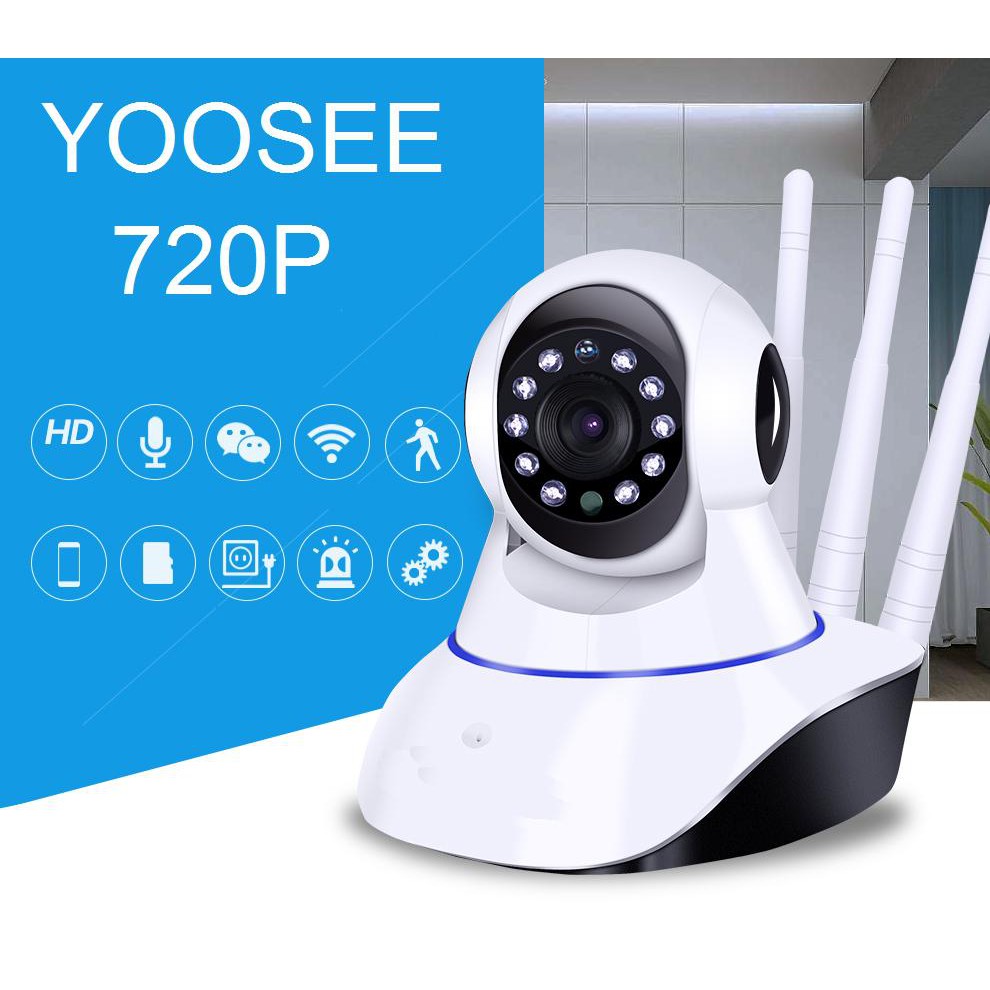 CAMERA YOOSEE 3 RÂU 1.0 HD 720P + TẶNG KÈM THẺ NHỚ 32GB HOẶC 01 LOA MINI BLUETOOTH | CAMERA GIÁM SÁT SIÊU NÉT