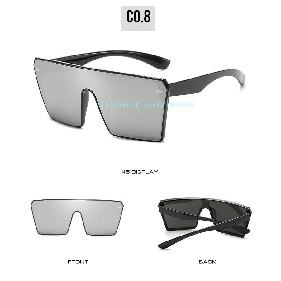 Kính Mát Gọng Vuông Oversized Thời Trang Cho Nam Nữ