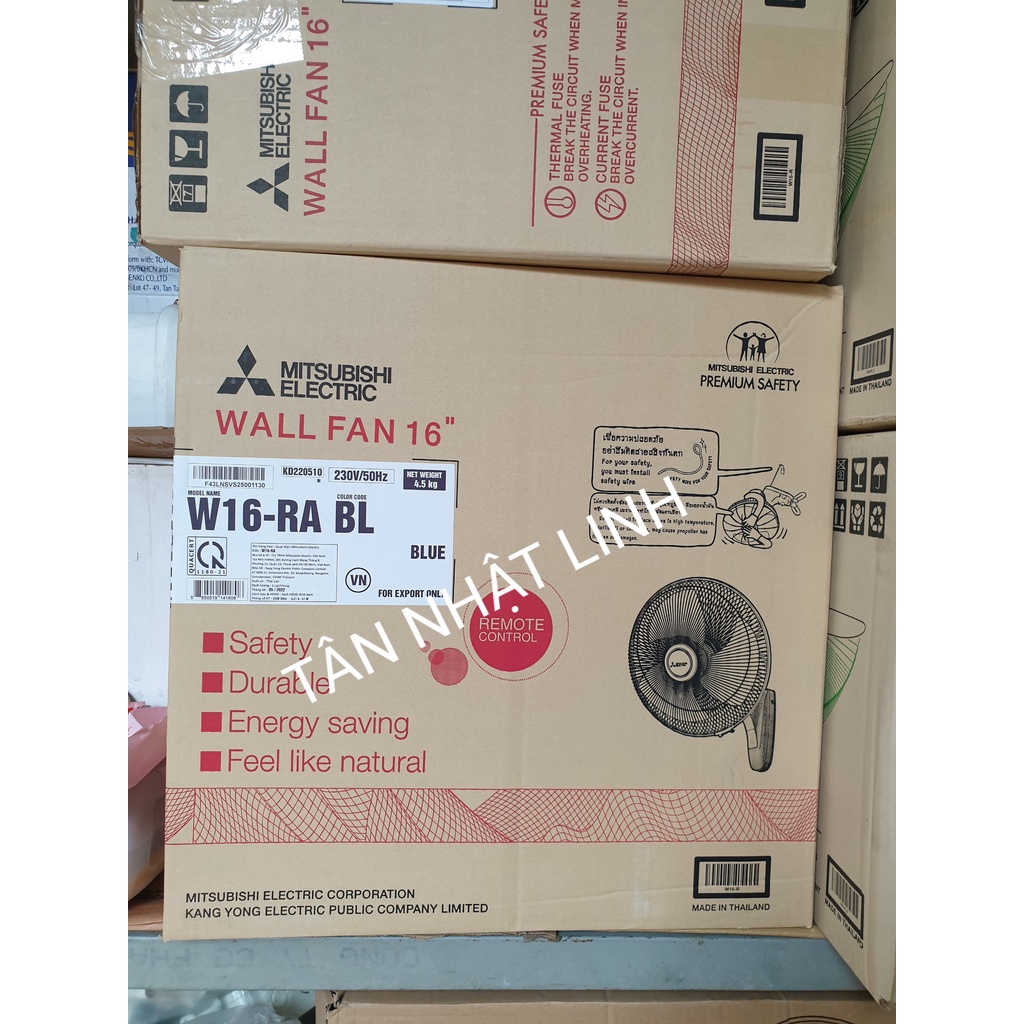 Quạt treo remote Mitsubishi W16-RA CY-GY  W16-RA BL
