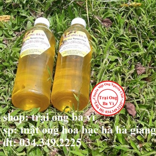 Mật Ong Hoa Bạc Hà Chính Vụ Thơm Sánh Đủ 1.4 Kg 1 Lít