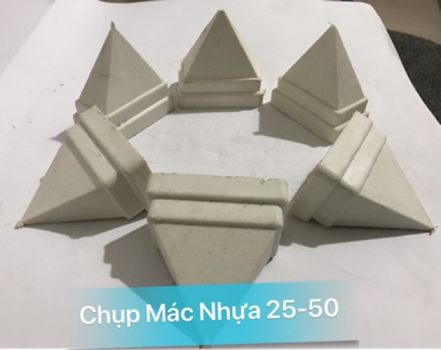 Chụp mác nhựa sắt hộp 25x50 hàng rào