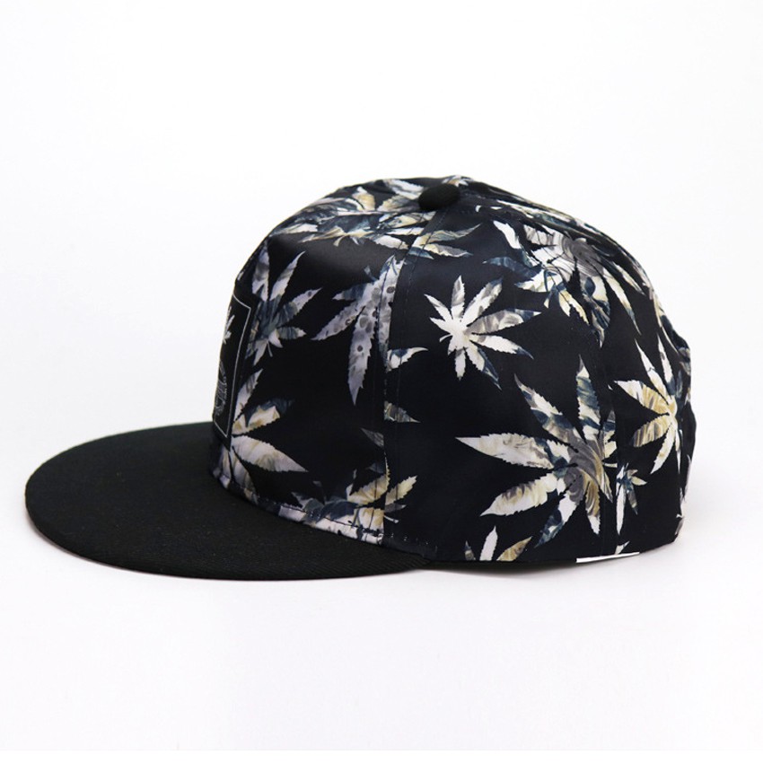 Mũ hiphop họa tiết lá phong - Mũ snapback thời trang Hàn Quốc siêu đẹp, siêu hot