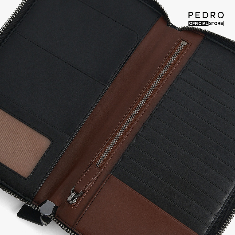 PEDRO - Ví nam chữ nhật Textured Leather Travel Organiser PM4-36500011-02