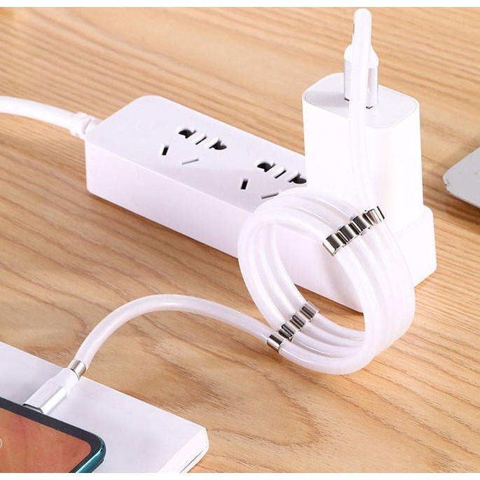 Cáp sạc nam châm sạc nhanh cáp sạc chống rối cáp sạc đa năng tích hợp cho các dòng IOS và Android