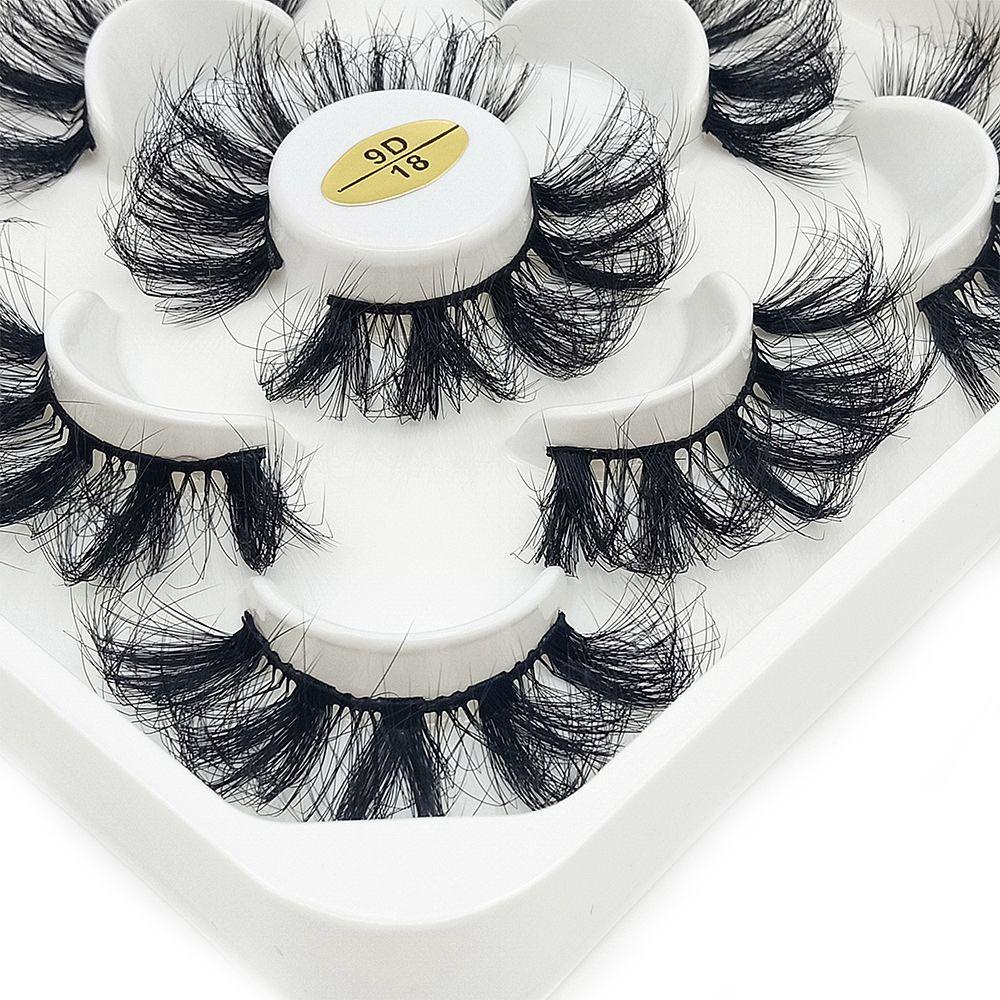 Bộ 5 Cặp Lông Mi Giả Nhiều Lớp Trang Điểm Tự Nhiên