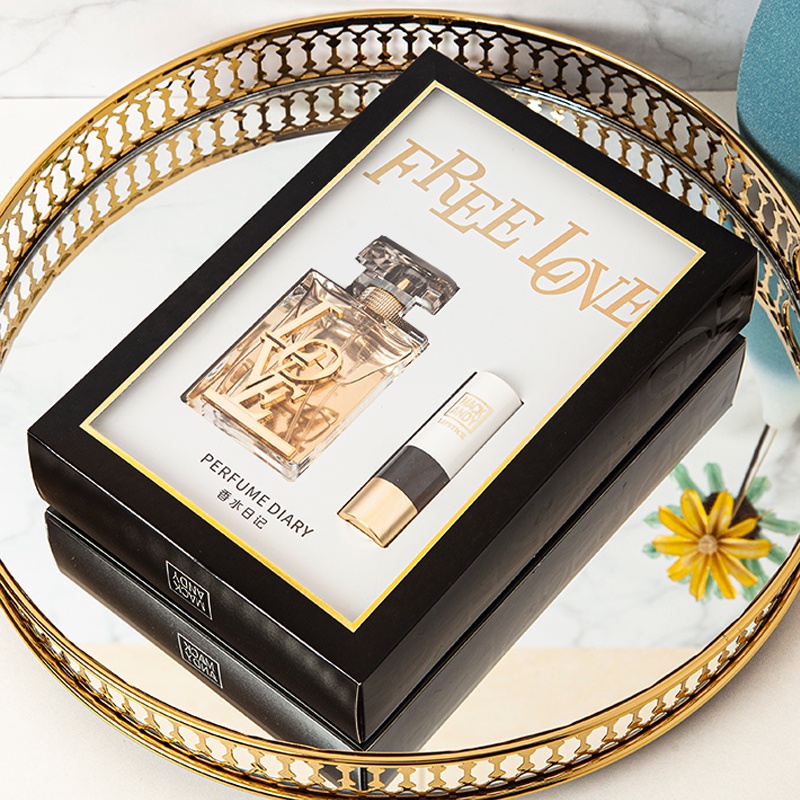 ∈✗♕Nước hoa son 2-piece Set, Valentine s birthday, nước hoa quầy quà, son môi | Thế Giới Skin Care