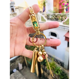 Combo móc khoá tỳ hưu thiên lộc + còi + hô lô + ngoáy tai