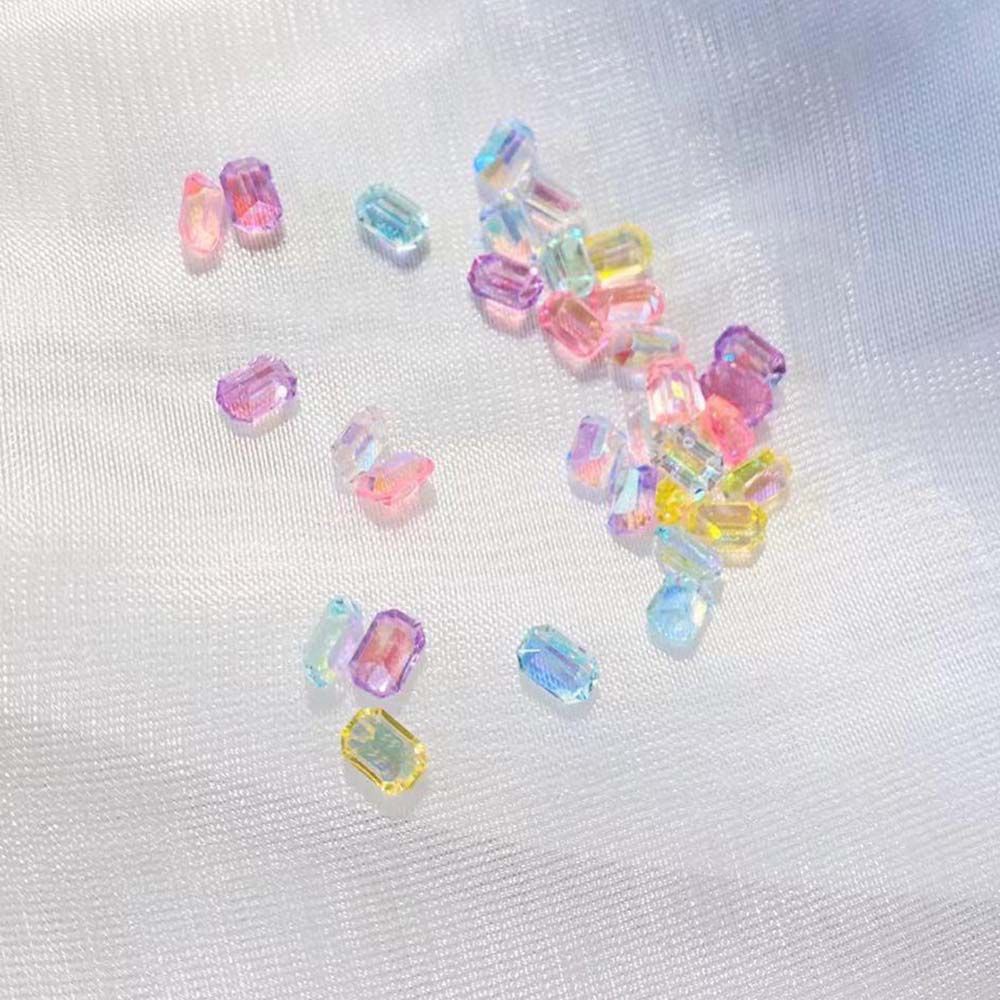 [Hàng mới về] Đá đính trang trí móng nhiều màu sắc trong suốt lấp lánh DIY