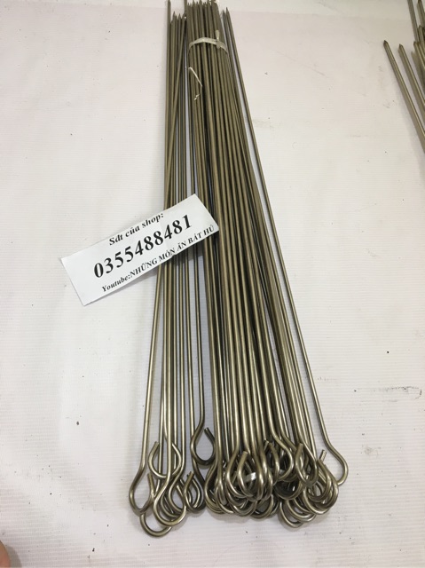 Xiên nướng inox phi 5 dài 70 cm