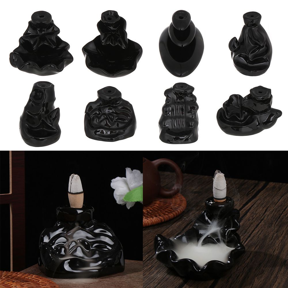 Giá đỡ đốt trầm hương hình tháp bằng sứ trang trí nhà cửa