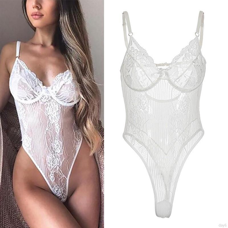 FREESHIP ĐƠN 99K_ Bodysuit ngủ ren lưới xuyên thấu quyến rũ cho nữ