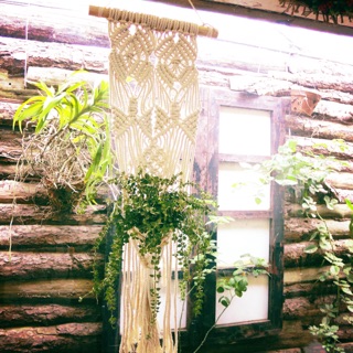 Macrame treo cây