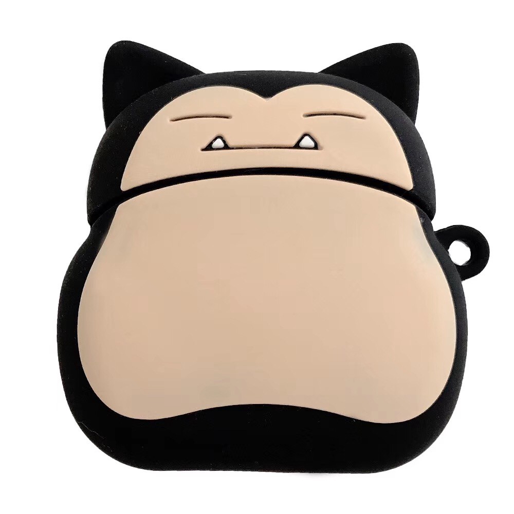 Cartoon Snorlax Kabigon Cute Bear Headphone Cases For Apple Airpods 1 2 Silicone Protection Bluetooth Earphone Cover