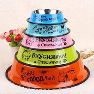 Bát đựng thức ăn inox cho chó mèo