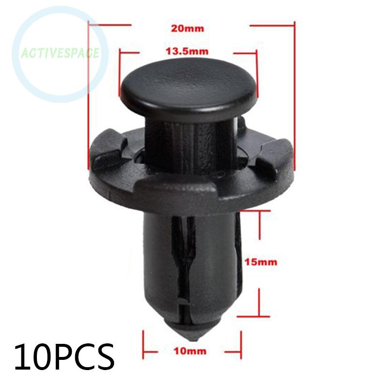 Set 10 đinh tán nhựa gắn cản trước xe hơi