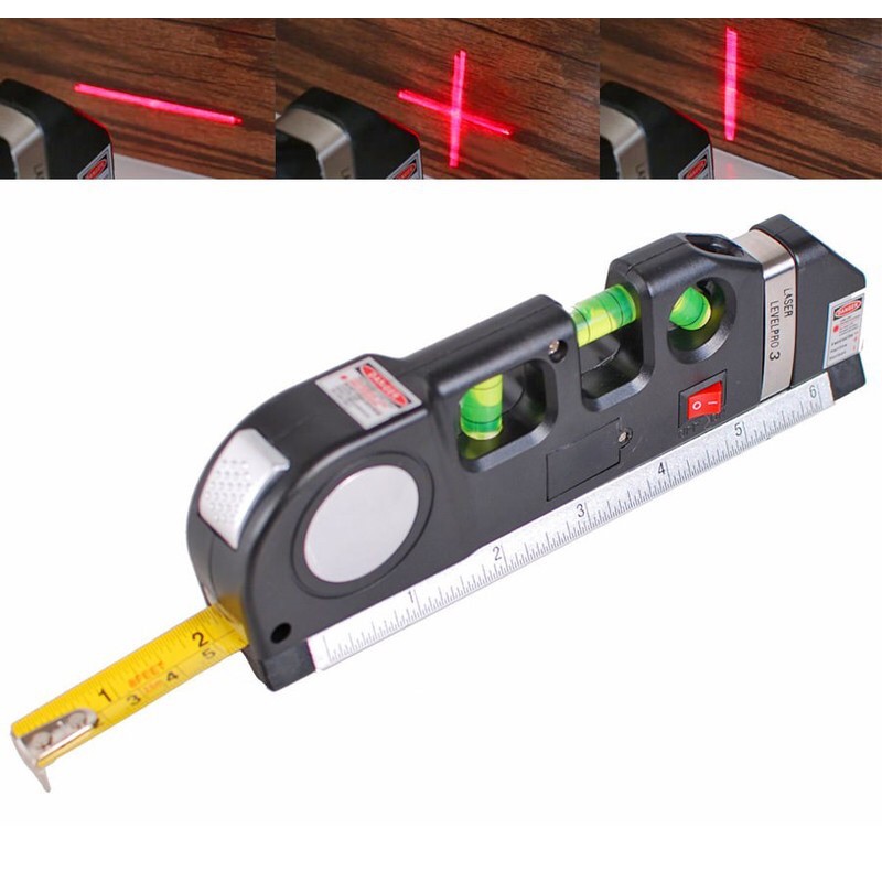 Thước Thuỷ Đo Laser Dùng Trong Xây Dựng/ Thi Công Điện/ Trang Trí Nhà Cửa- Pin- Cầm Tay Nhỏ Gọn Siêu Tiện Lợi