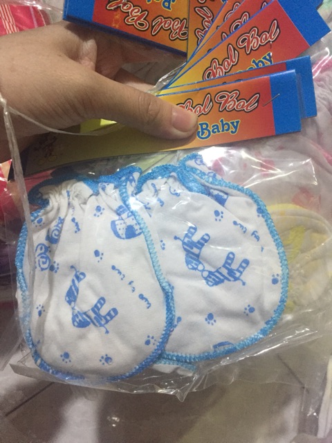 Combo 10 đôi Bao tay bao chân trẻ em sơ sinh