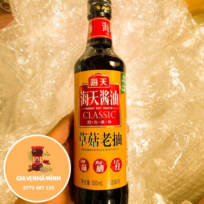 XÌ DẦU HƯƠNG NẤM (HẮC XÌ HẢI THIÊN) 500ML-SUPERIOR MUSHROOM SOY SAUCE HADAY