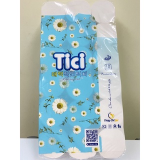 Giấy vệ sinh Tici không lõi 18 cuộn mềm mại siêu dai