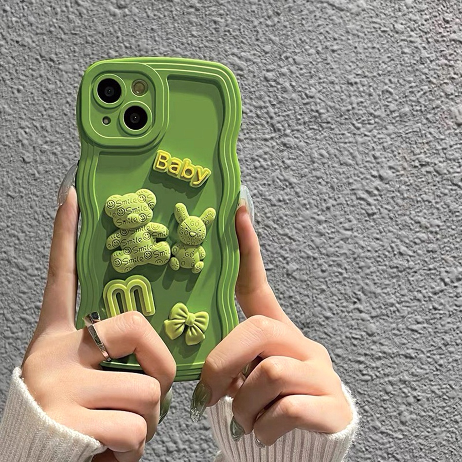 Ốp Điện Thoại Silicon Dẻo Hình Gấu 3D iPhone 14 13 11 12 Pro MAX Mini 6 6s 7 8 Plus 7plus 8plus 6plus 7 + 8 + X XR XS MAX 11Pro